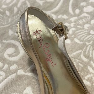 Lilly Pulitzer Gold Wedges